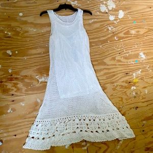 Allen B by Allen Schwartz off white lace dress